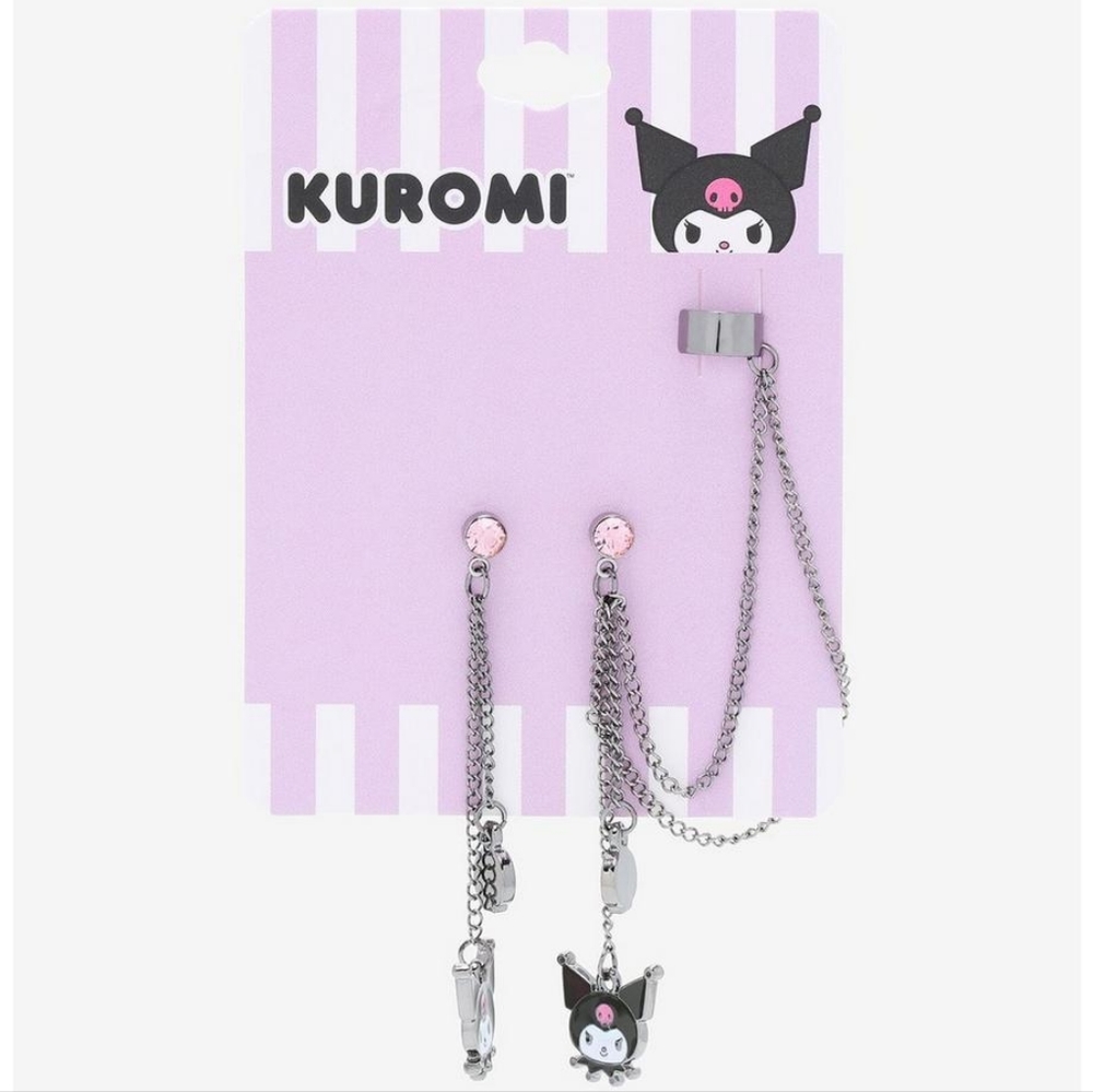 Sanrio Kuromi Skull Cuff Earrings